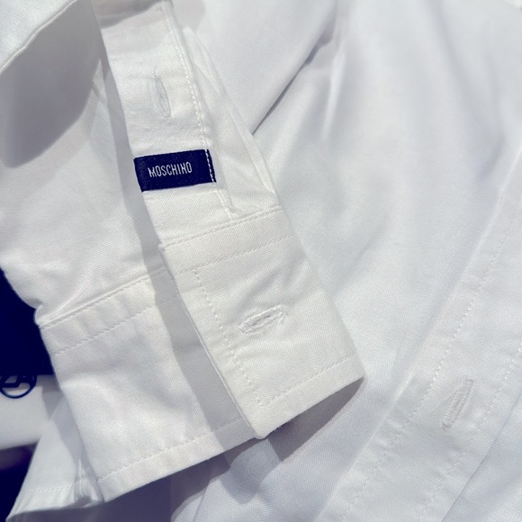 Moschino Bambino White Button Down Shirt 5A - Picture 6 of 7